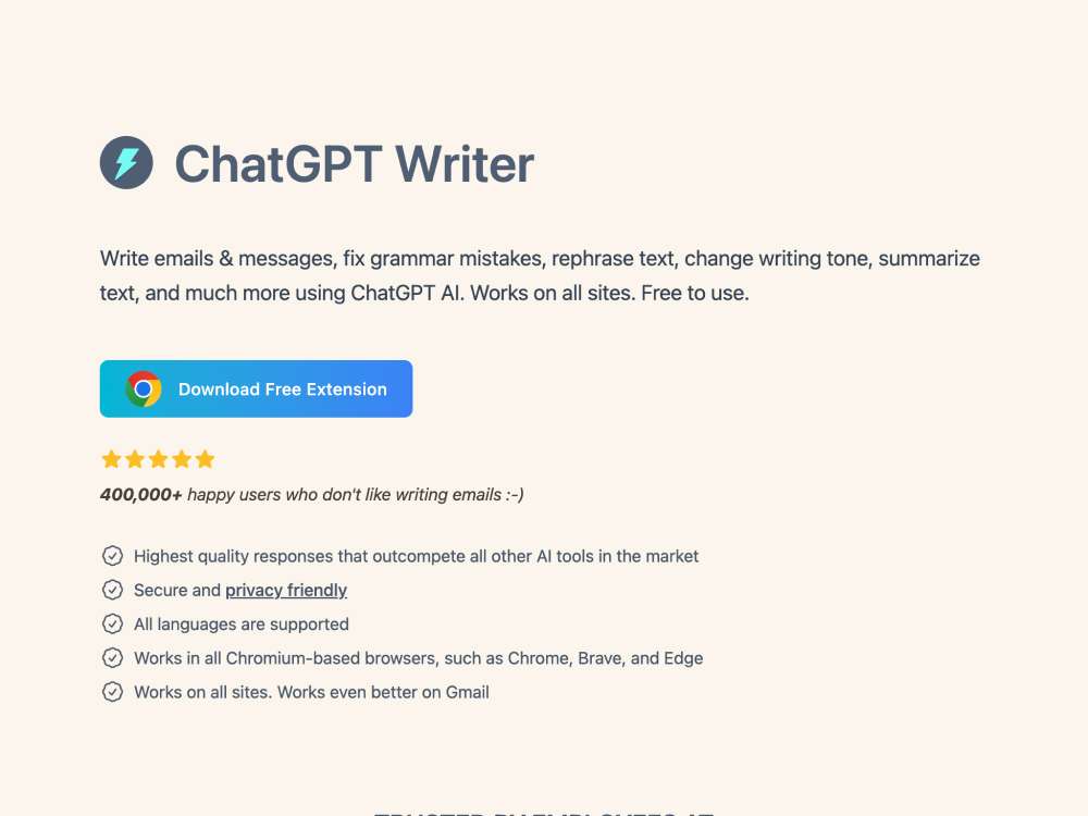 ChatGPT Writer cover