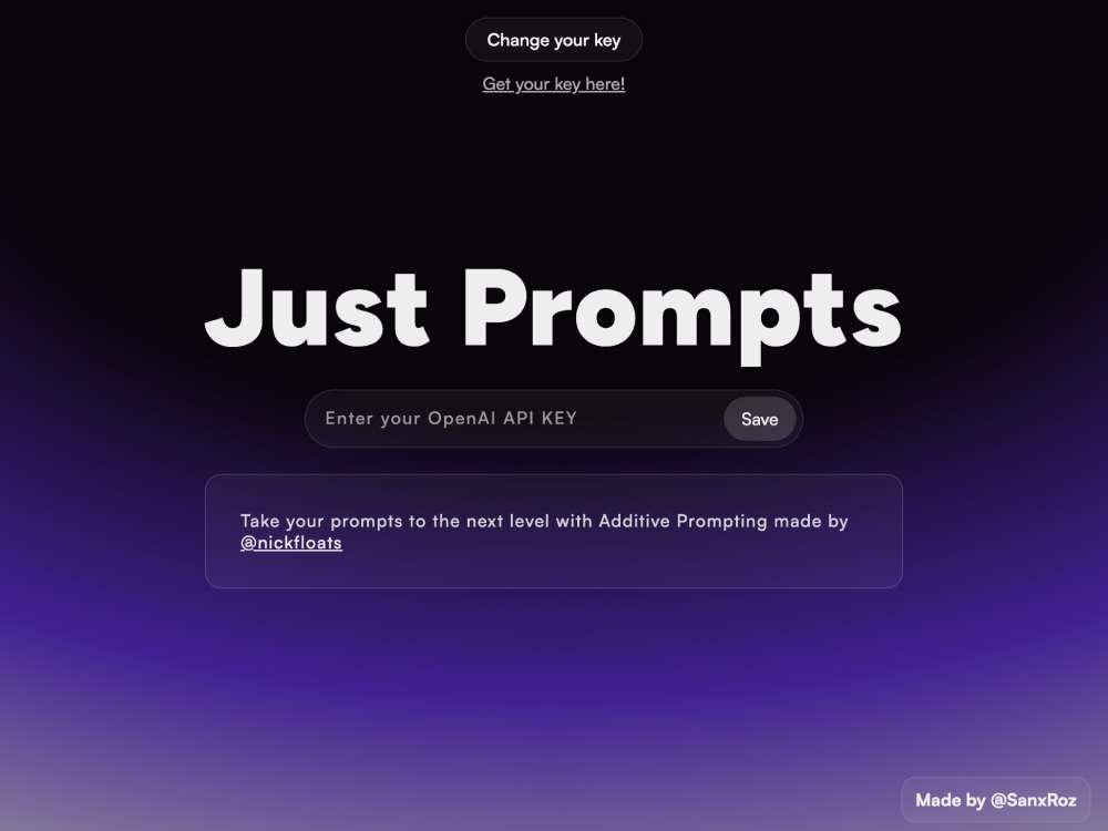 Just Prompts cover